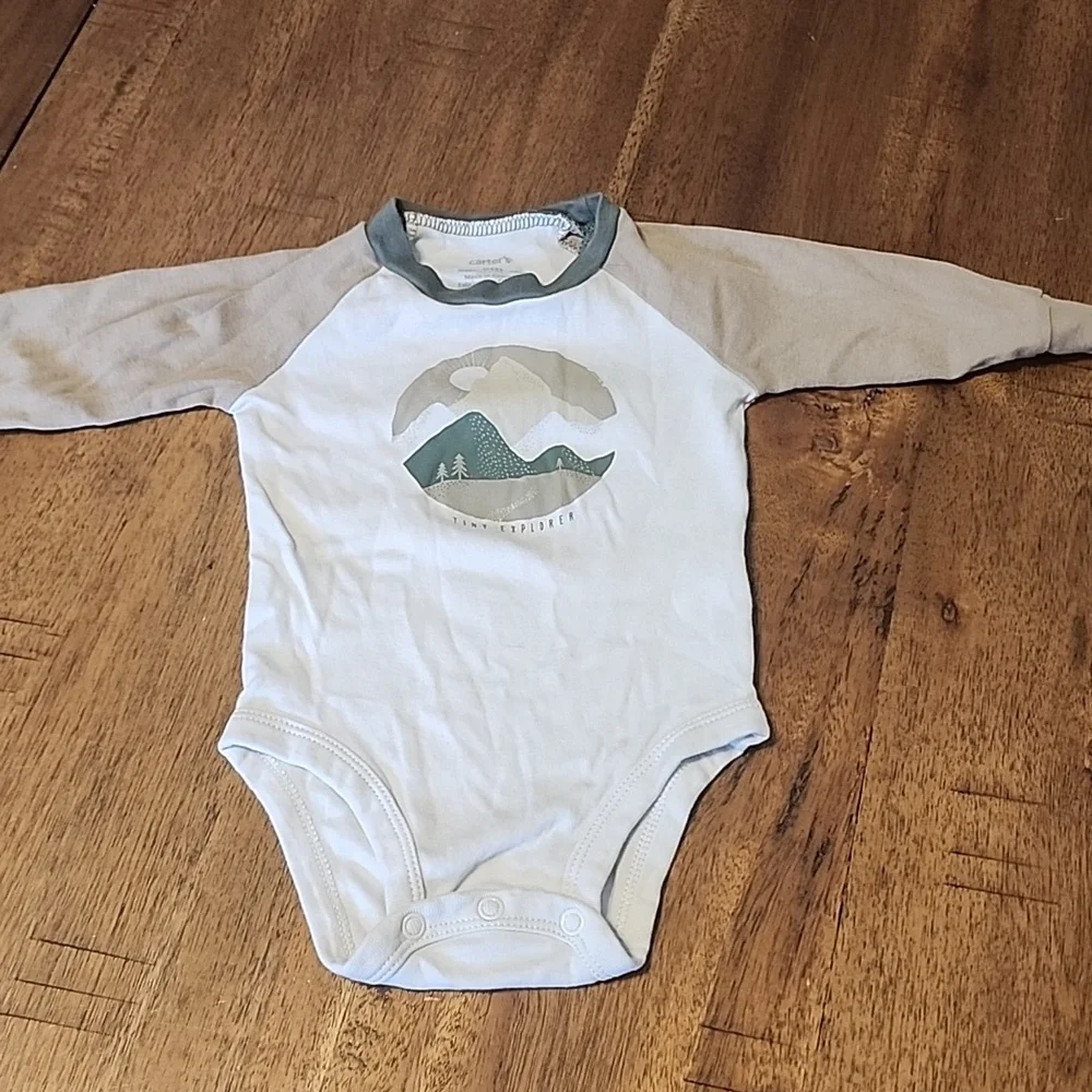 CARTERS 6 MONTH TINY EXPLORER OUTFIT